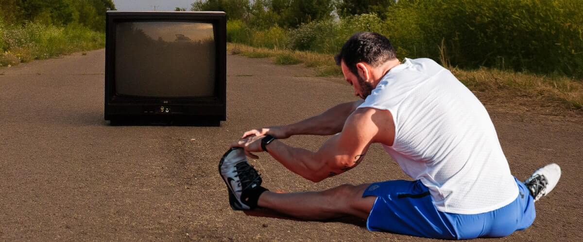 Sporten voor de tv: blijf fit voor de beeldbuis